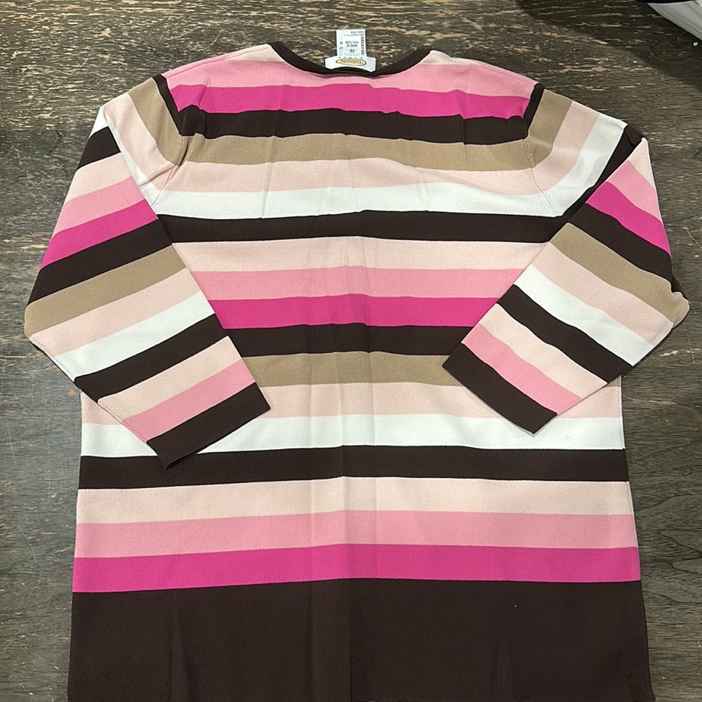 Talbots Multicolor Striped Cardigan - Picture 4 of 4